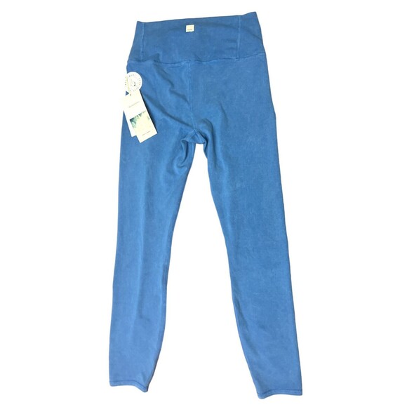 Vuori Women Washed Studio Legging Washed Cerulean Blue Large New/tag  $94 - Picture 1 of 3